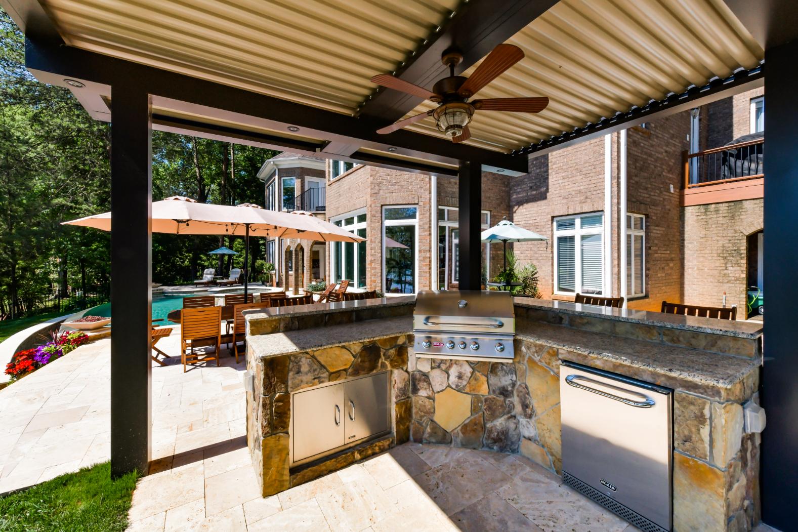 Backyard Design, Mooresville Lake Norman Signature Pools & Patios